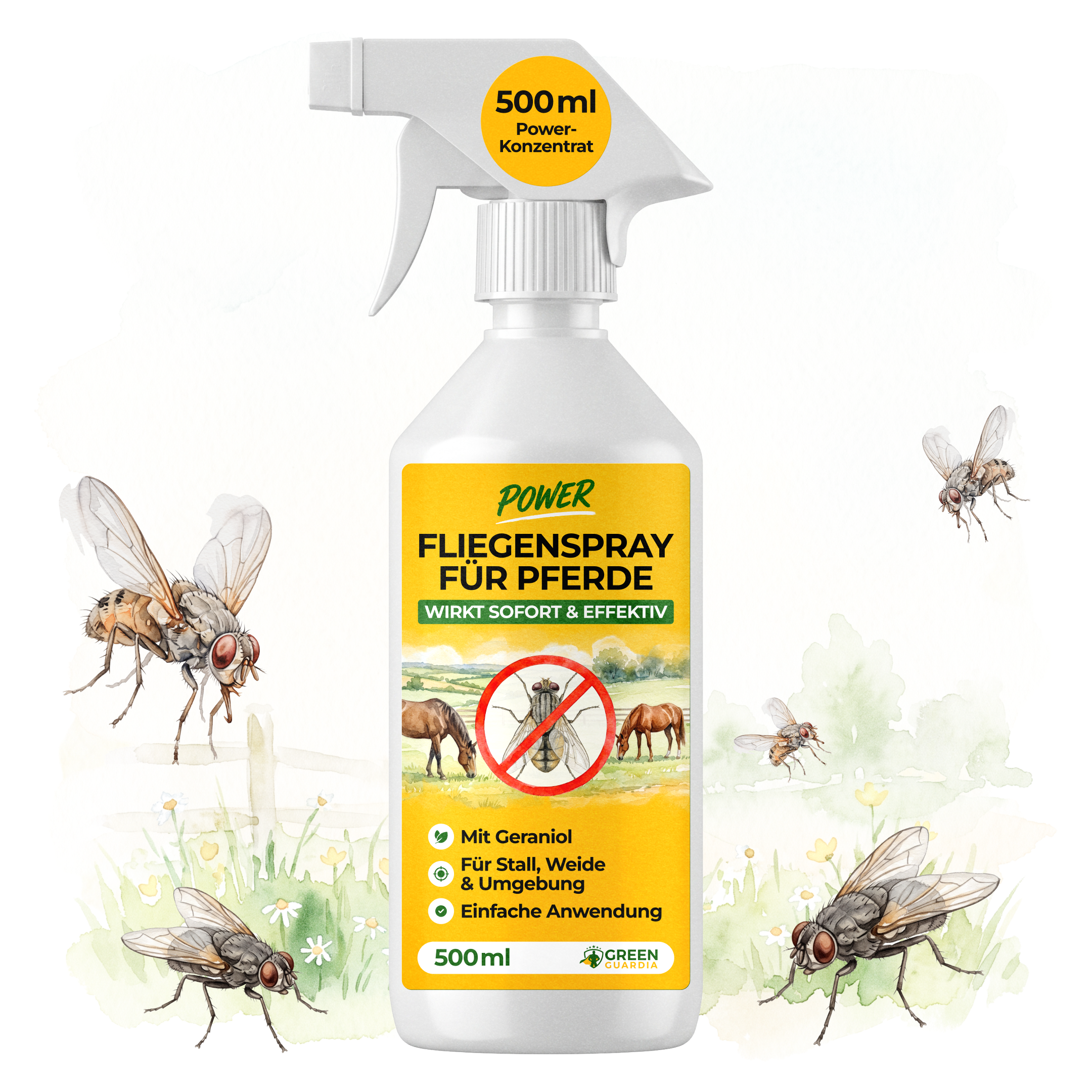 Bremsen/Fliegen Abwehrspray Power-Konzentrat für Pferde - 500ml