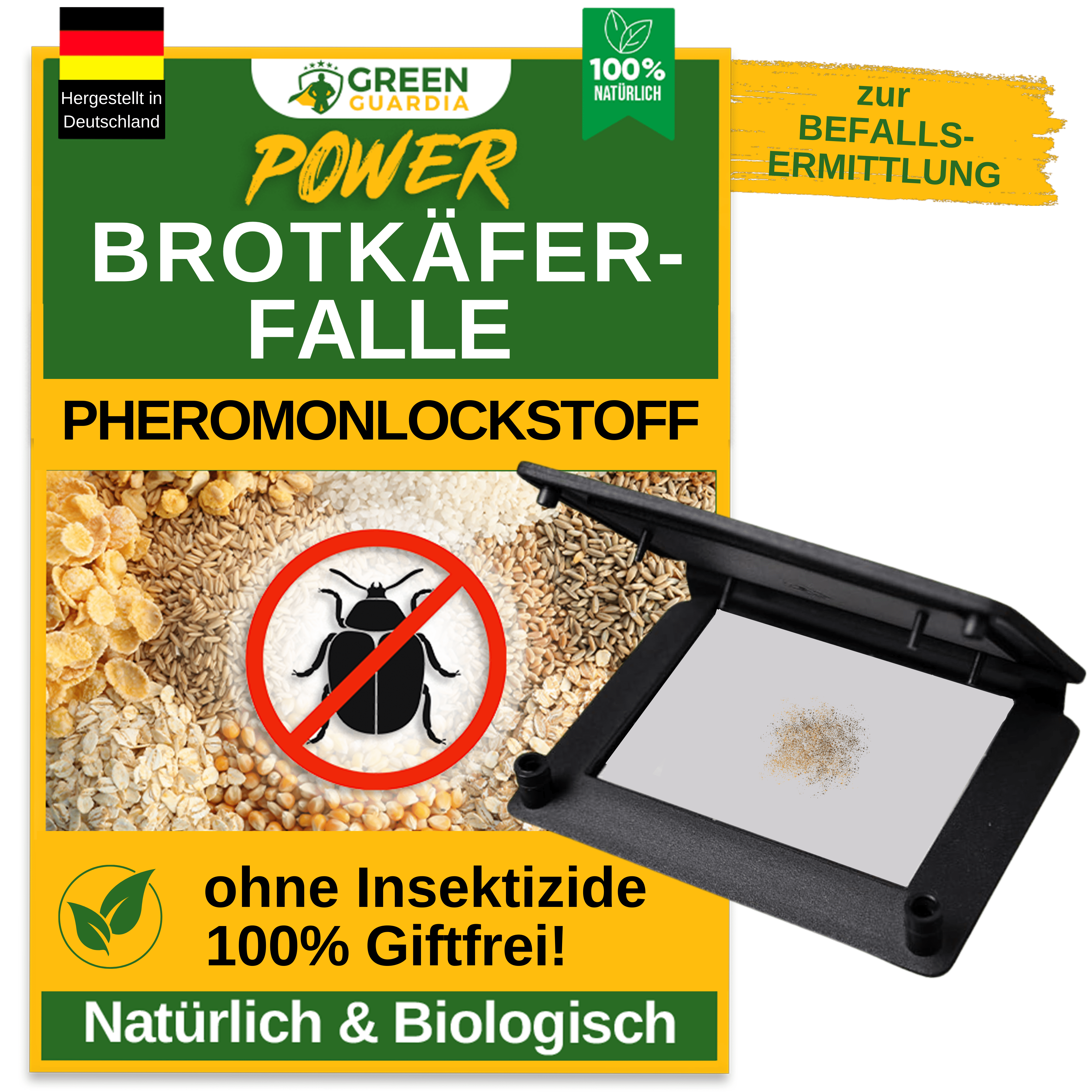 Brotkäfer Falle mit Pheromon - Lockstoff - Green Guardia - Ihr Experte für Schädlinge und Pflanzen