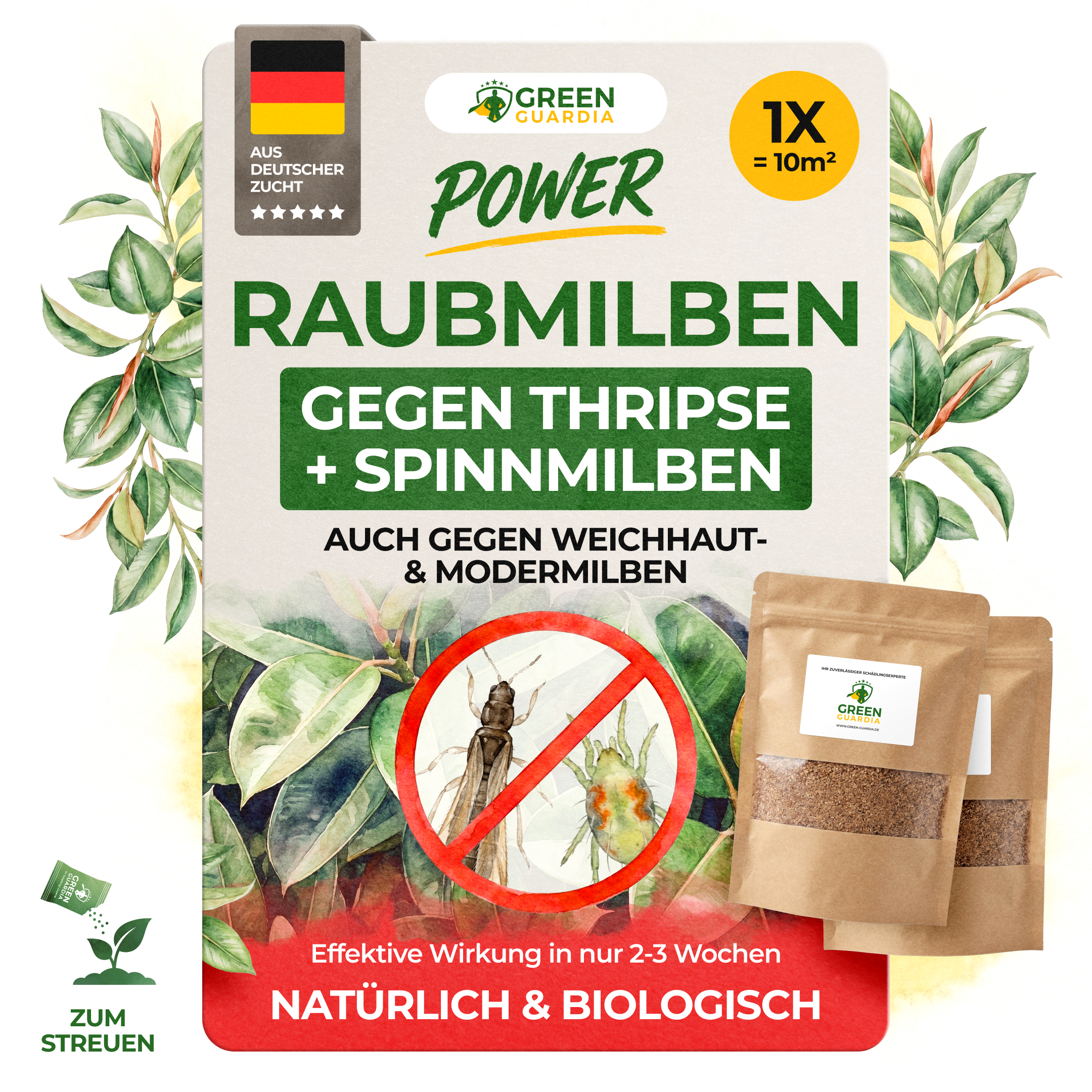 Raubmilben Mix gegen Thripse & Spinnmilben