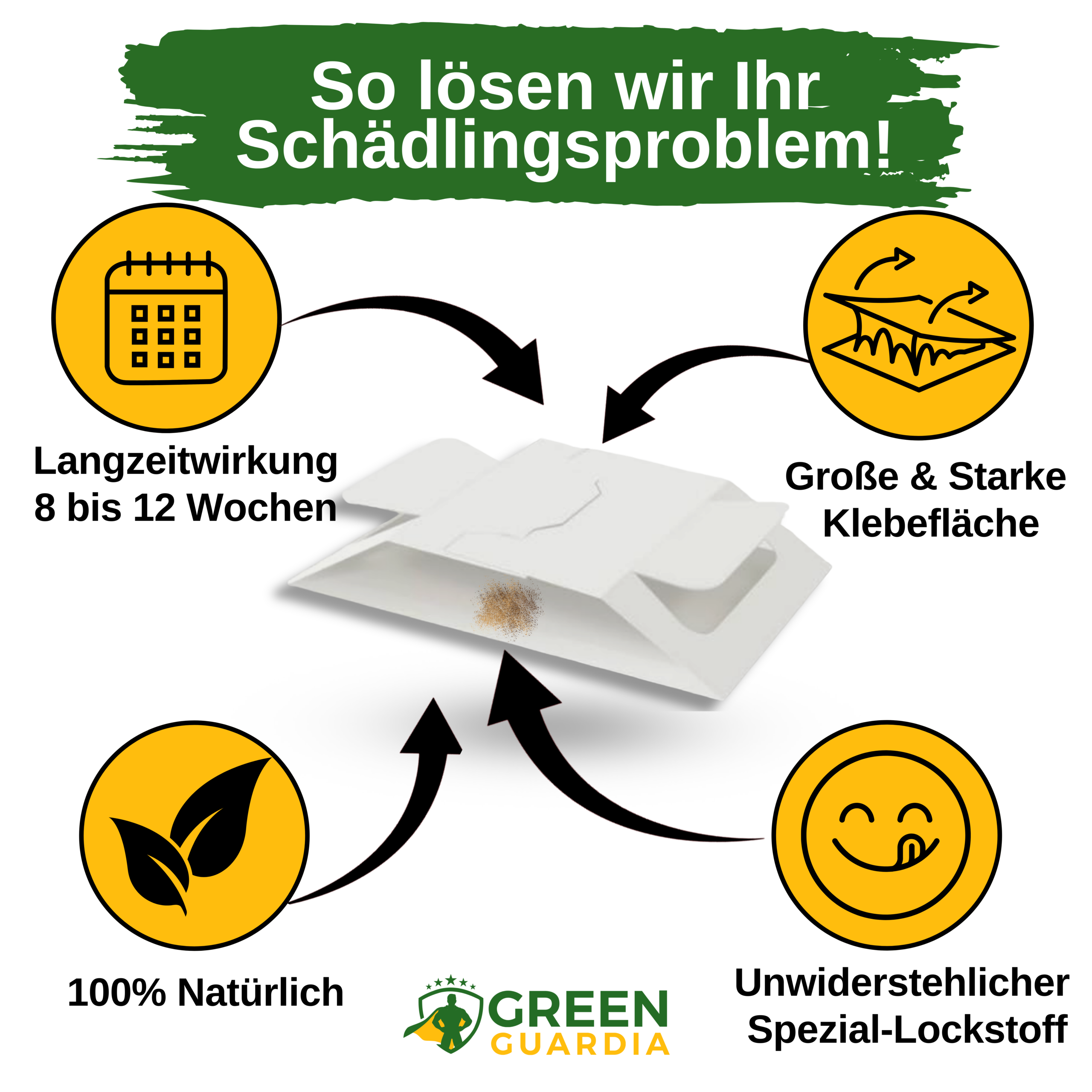 Papierfisch Falle mit Spezial-Lockstoff