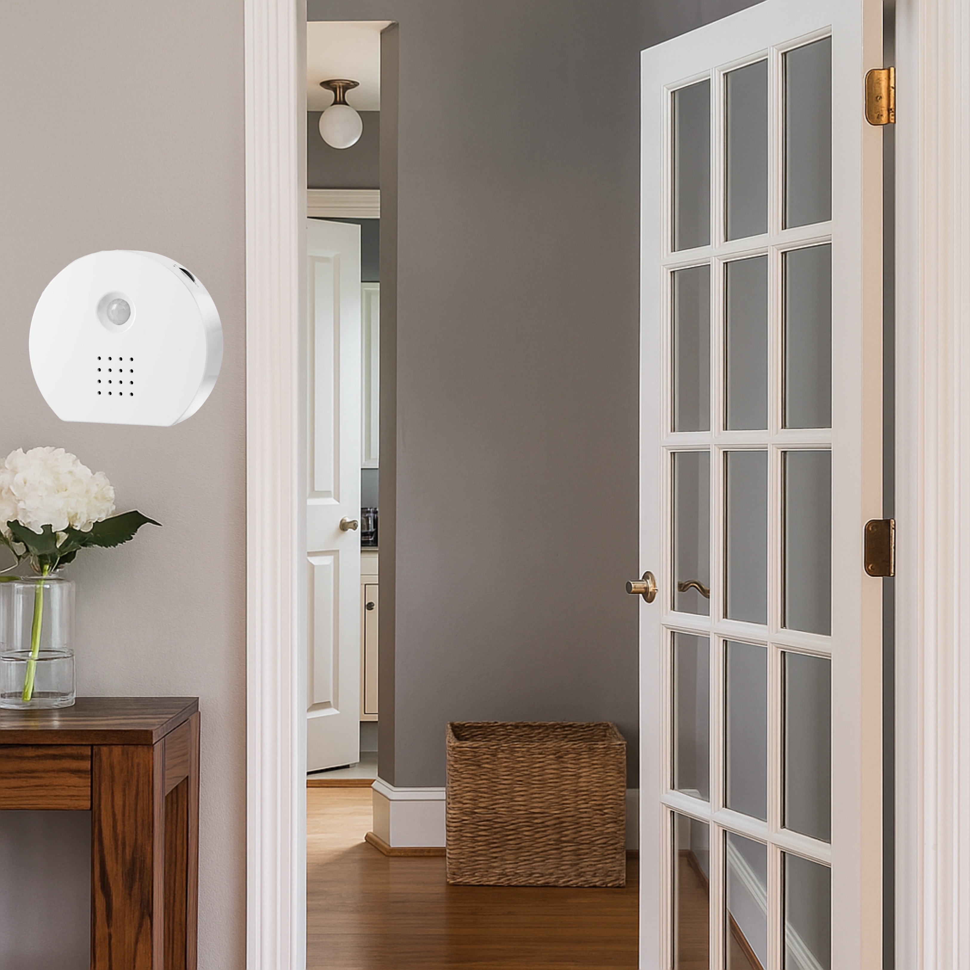 Nature sounds sound box with motion sensor – 6 soothing sounds, timer & volume control, bird chirping box