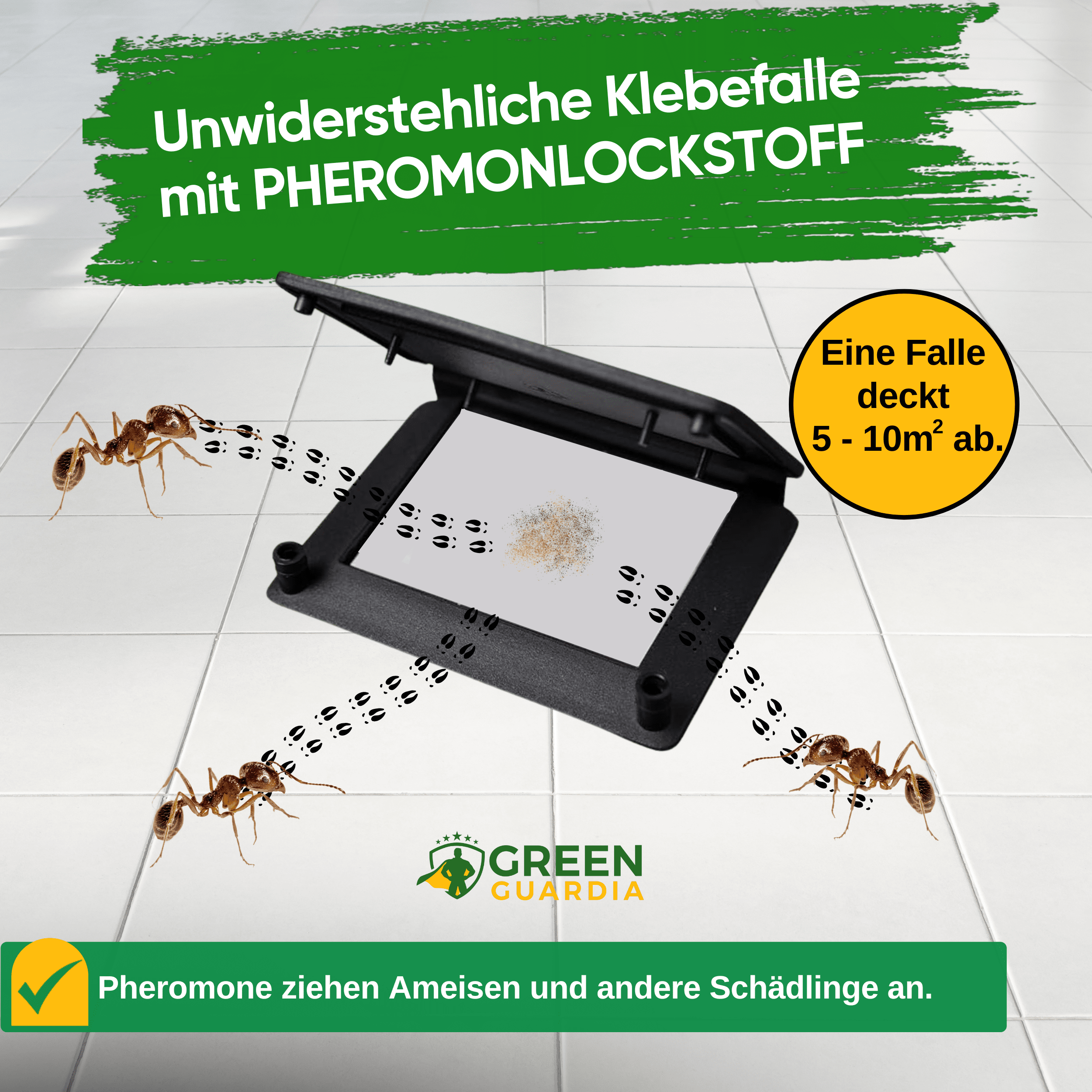 Ameisen Falle mit Pheromon - Lockstoff - Green Guardia - Ihr Experte für Schädlinge und Pflanzen