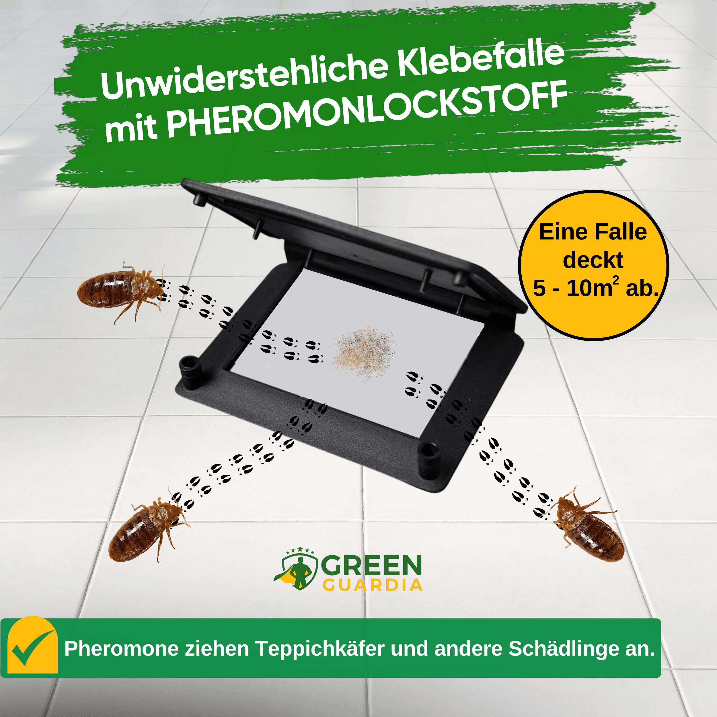 Bettwanzen Falle mit Pheromon - Lockstoff - Green Guardia - Ihr Experte für Schädlinge und Pflanzen