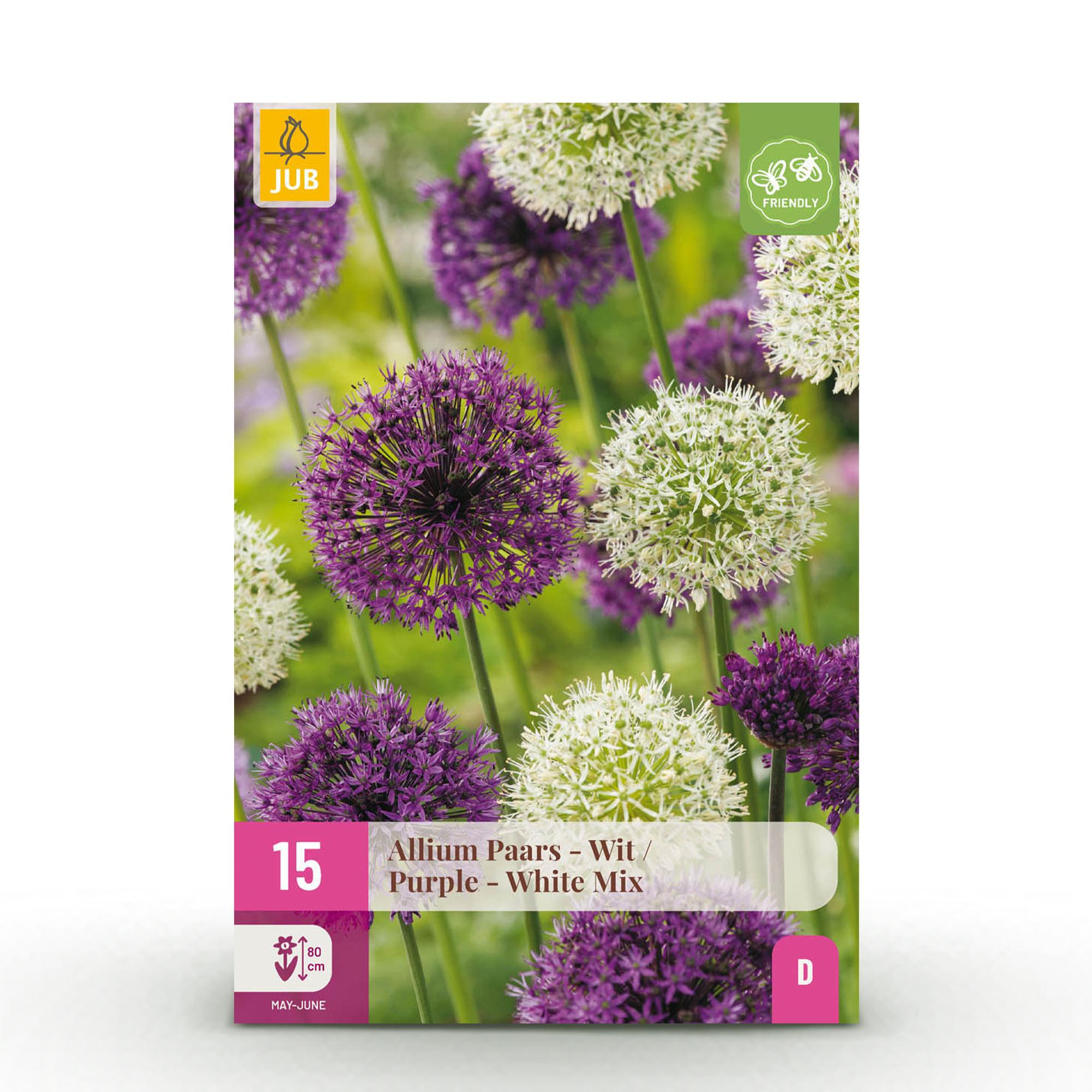 Blumenzwiebeln – Allium Purple & White Mix – winterhart & mehrjährig – lila & weiß – 15 Stück – Zwiebelgröße 10/12 – XXL Pack - Green Guardia - Ihr Experte für Schädlinge und Pflanzen