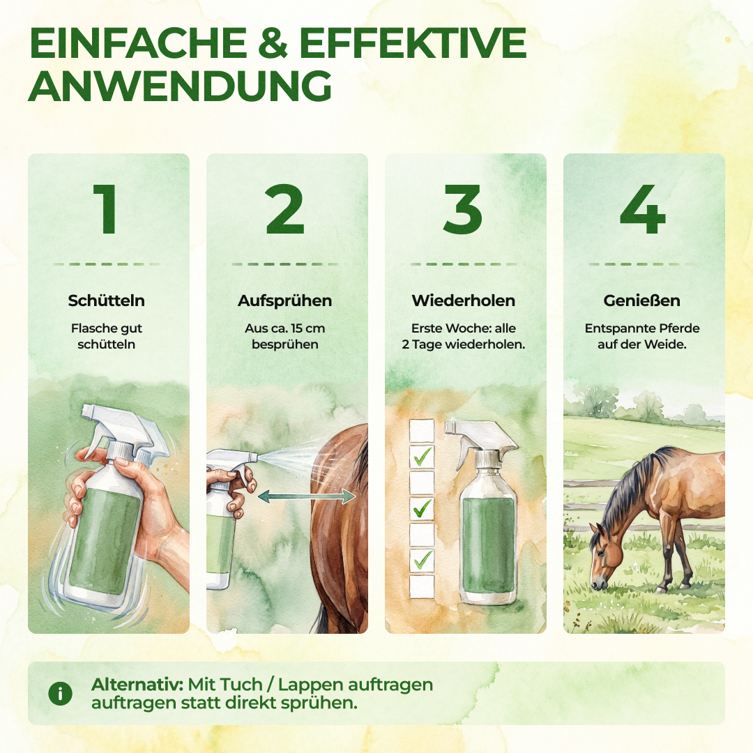 Bremsen/Fliegen Abwehrspray Power-Konzentrat für Pferde - 500ml