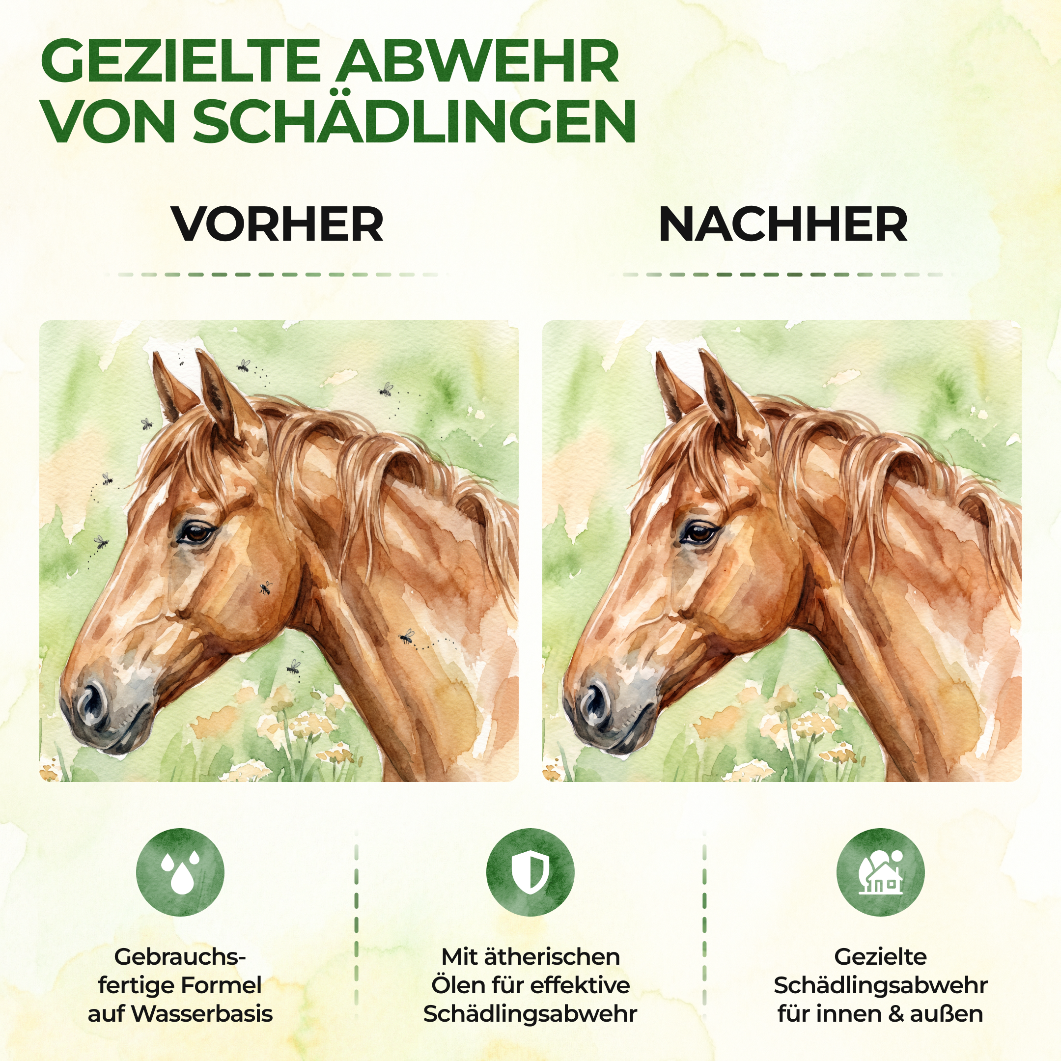 Bremsen/Fliegen Abwehrspray Power-Konzentrat für Pferde - 500ml