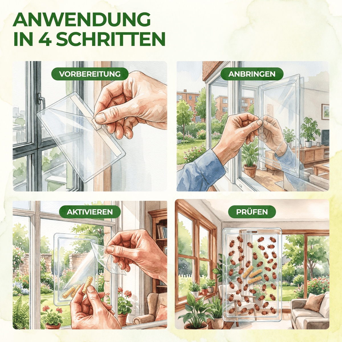 Brotkäfer Fenster-Falle - Green Guardia - Ihr Experte für Schädlinge und Pflanzen