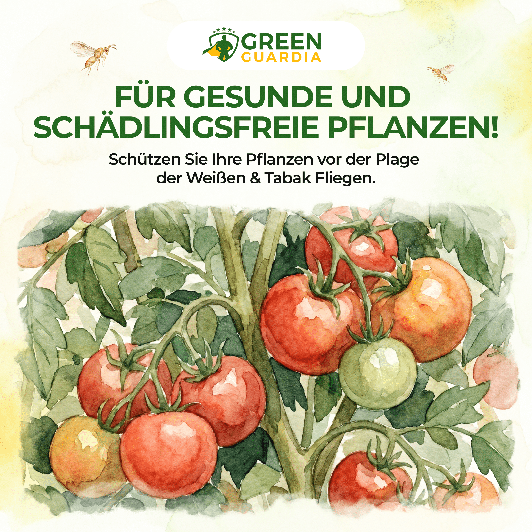 Eretmocerus - Schlupfwespen gegen Weiße - & Tabak Fliegen - Green Guardia - Ihr Experte für Schädlinge und Pflanzen