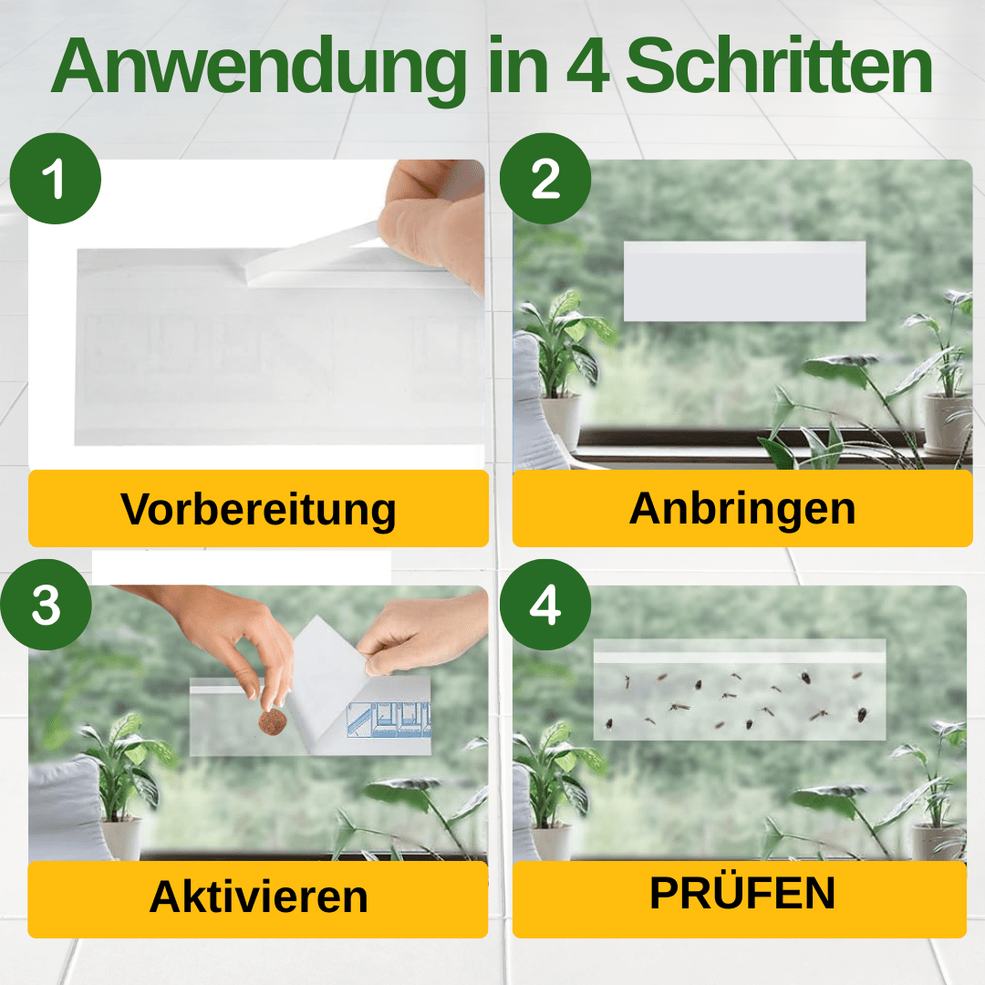 Fluginsekten Fenster - Falle mit Spezial - Lockstoff - Green Guardia - Ihr Experte für Schädlinge und Pflanzen