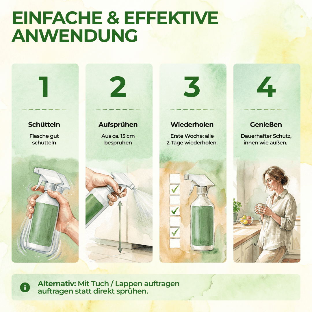 Kakerlaken / Schaben-Abwehrspray Power-Konzentrat - 500ml - Green Guardia - Ihr Experte für Schädlinge und Pflanzen