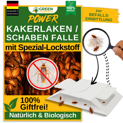Kakerlaken / Schaben Falle mit Spezial - Lockstoff - Green Guardia - Ihr Experte für Schädlinge und Pflanzen