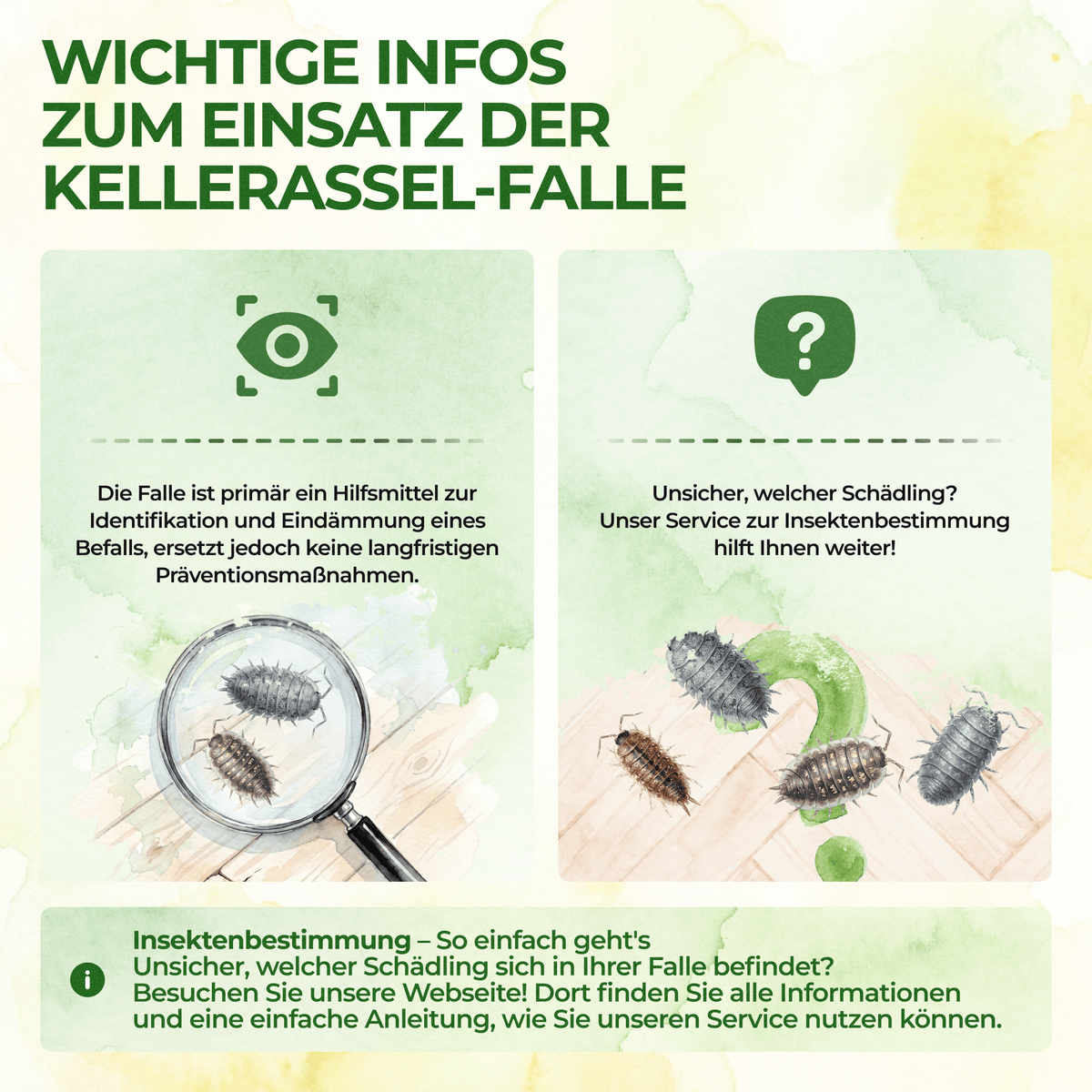 Kellerasseln Falle - Green Guardia - Ihr Experte für Schädlinge und Pflanzen
