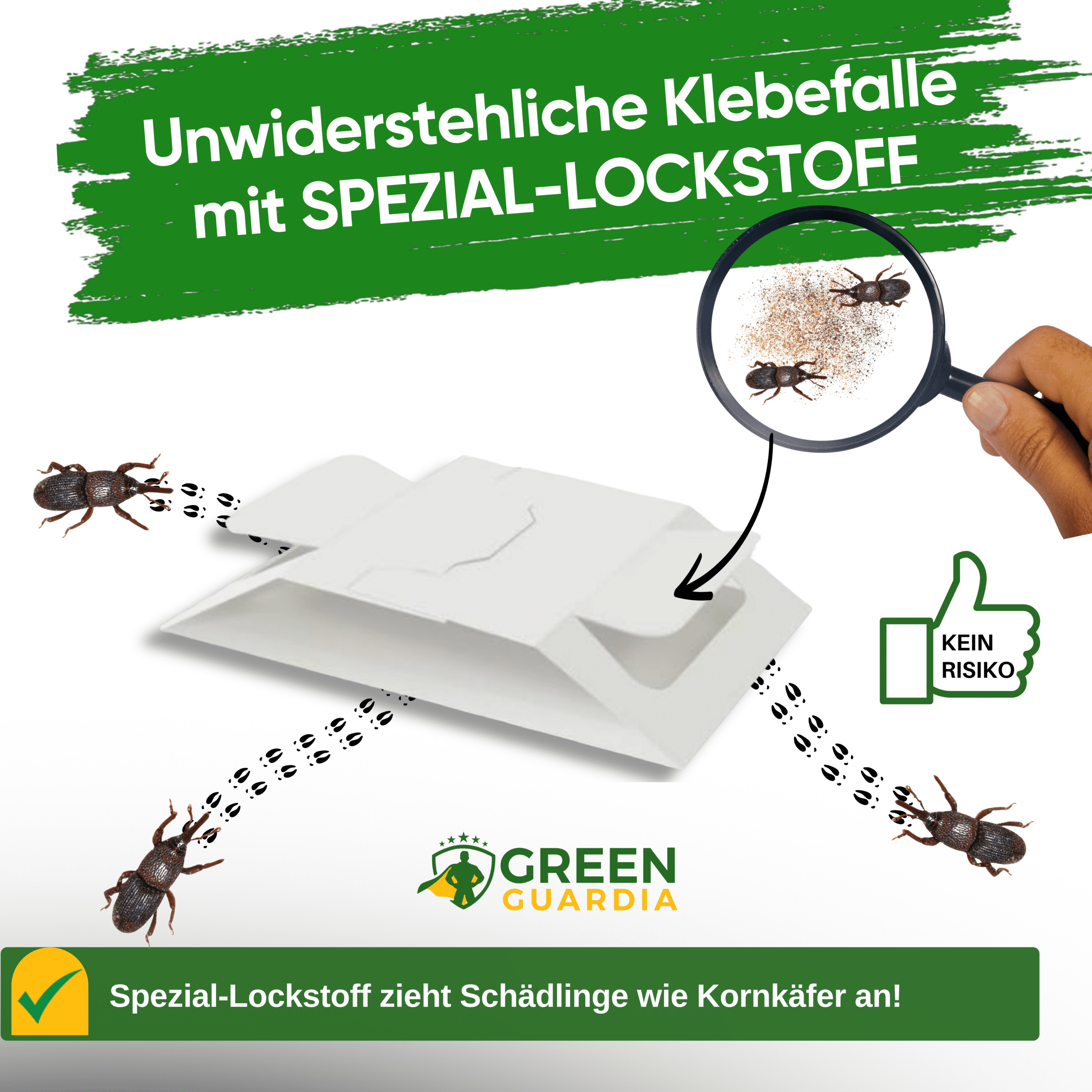 Kornkäfer Falle mit Spezial - Lockstoff - Green Guardia - Ihr Experte für Schädlinge und Pflanzen