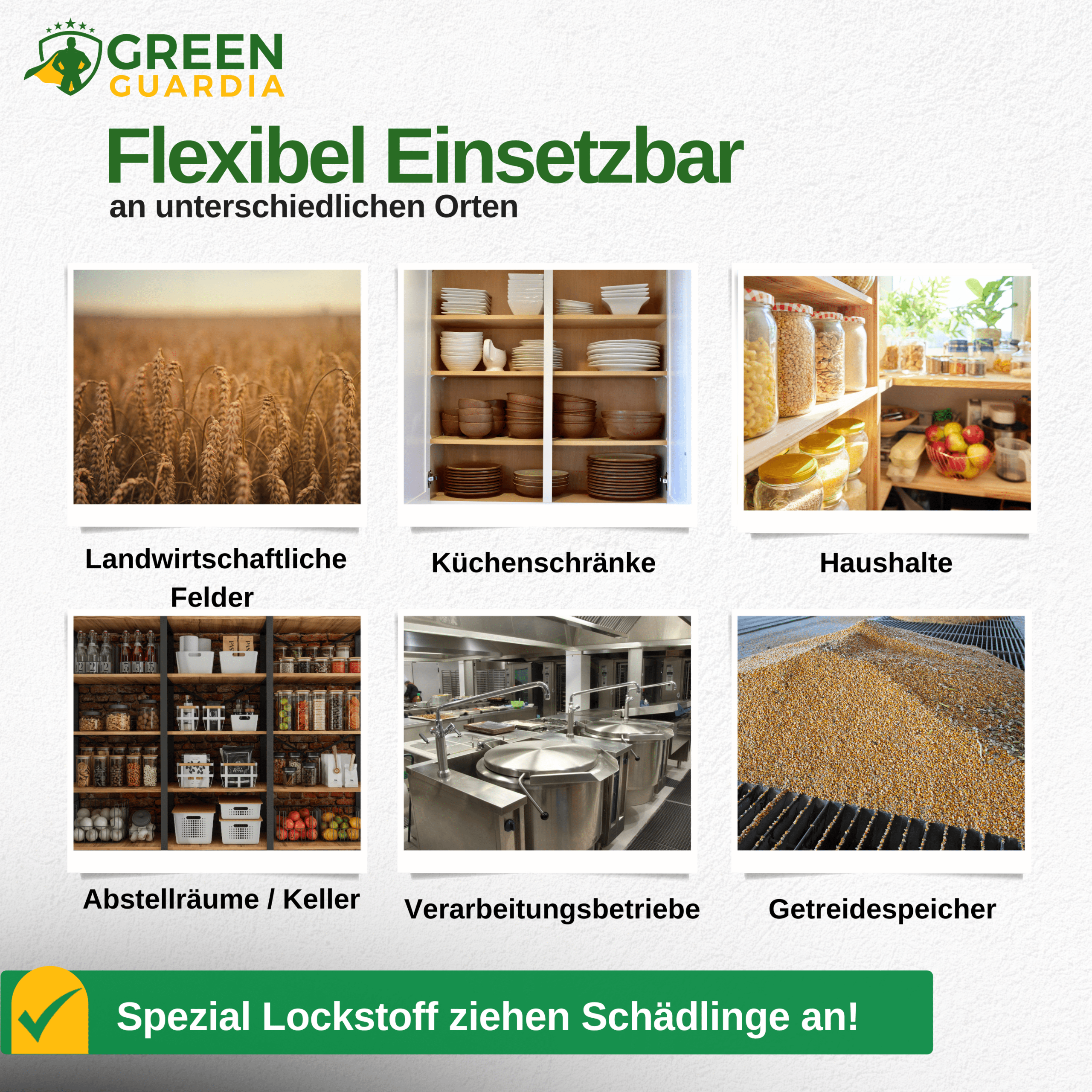 Kornkäfer Falle mit Spezial - Lockstoff - Green Guardia - Ihr Experte für Schädlinge und Pflanzen