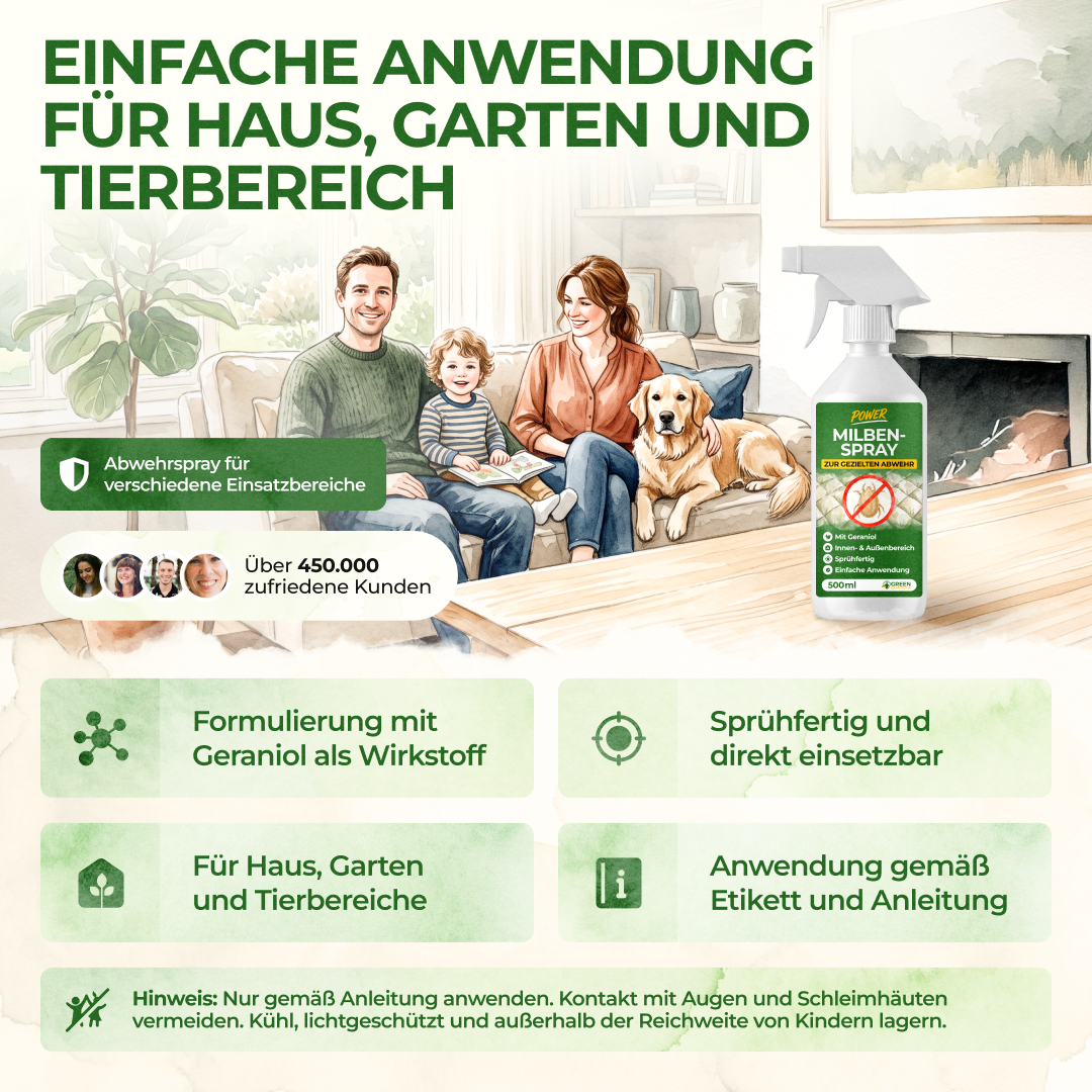 Milben-Abwehrspray Power-Konzentrat - 500ml