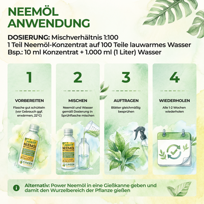 Neemöl mit Emulgator zur Pflanzenpflege