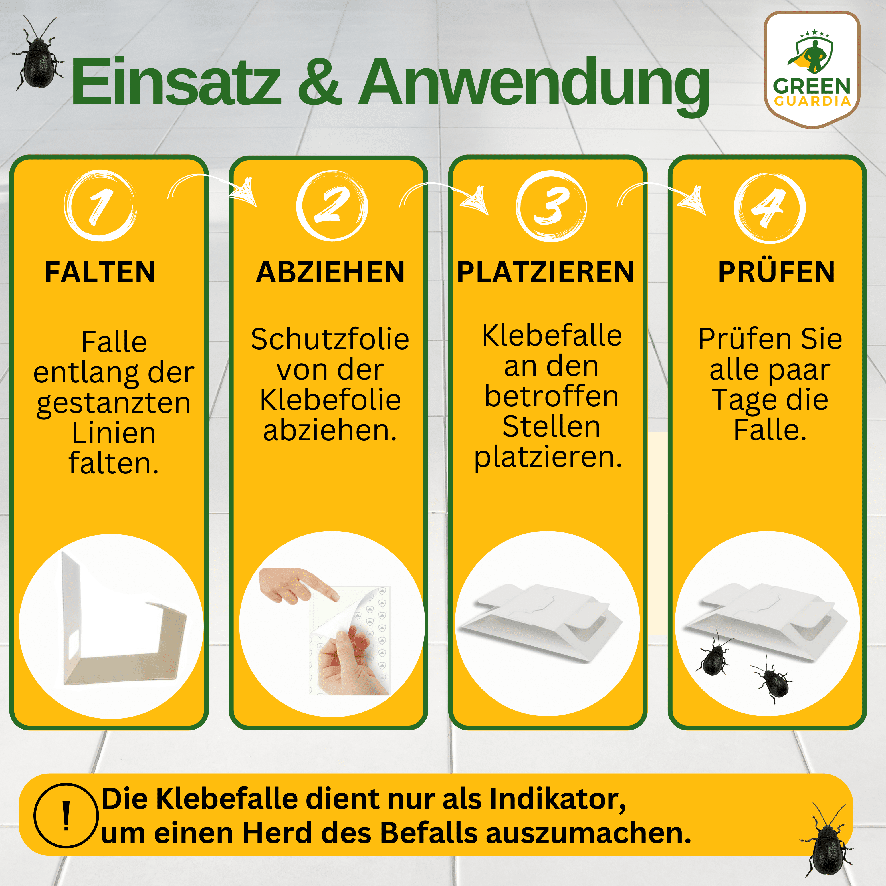 Pelzkäfer Falle mit Spezial - Lockstoff - Green Guardia - Ihr Experte für Schädlinge und Pflanzen