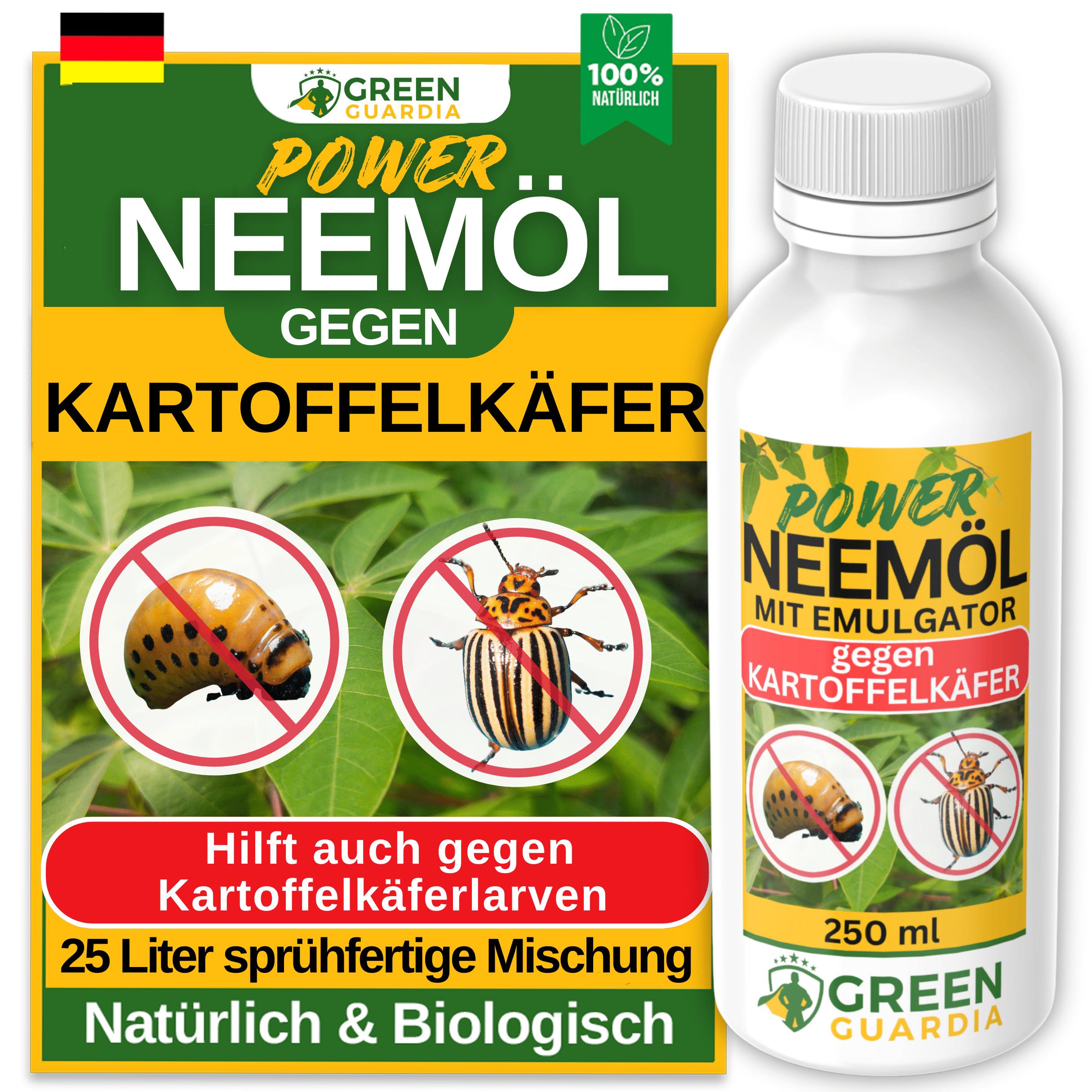 Power Neemöl gegen Kartoffelkäfer - Green Guardia - Ihr Experte für Schädlinge und Pflanzen