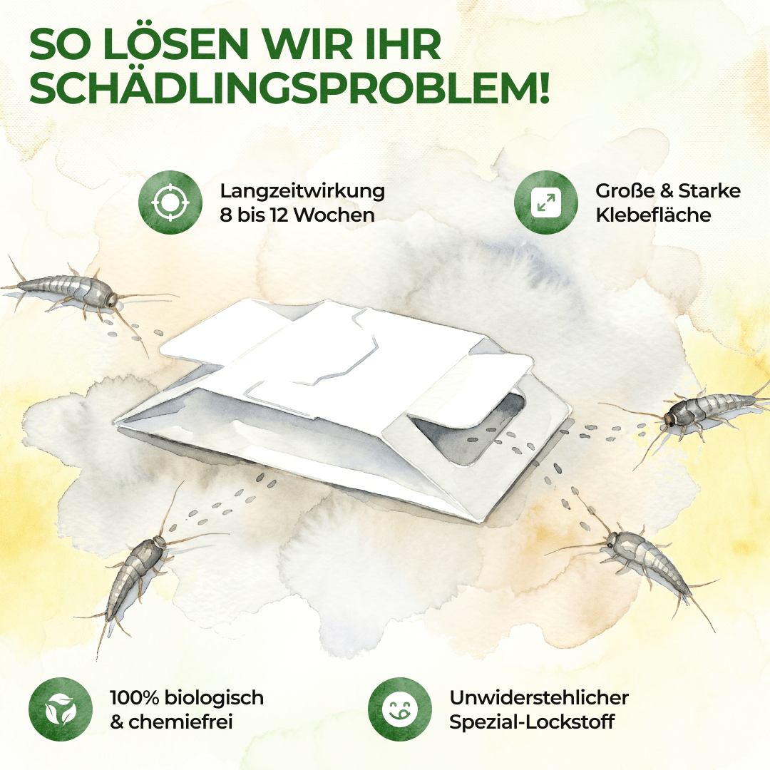 Silberfisch Falle - Green Guardia - Ihr Experte für Schädlinge und Pflanzen