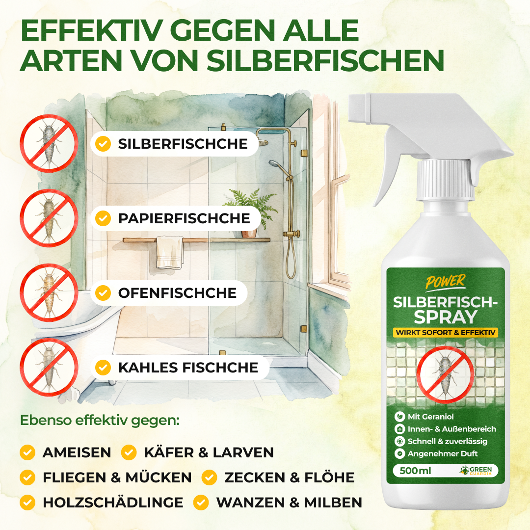 Silverfish / Paperfish Repellent Spray Power Concentrate - 500ml