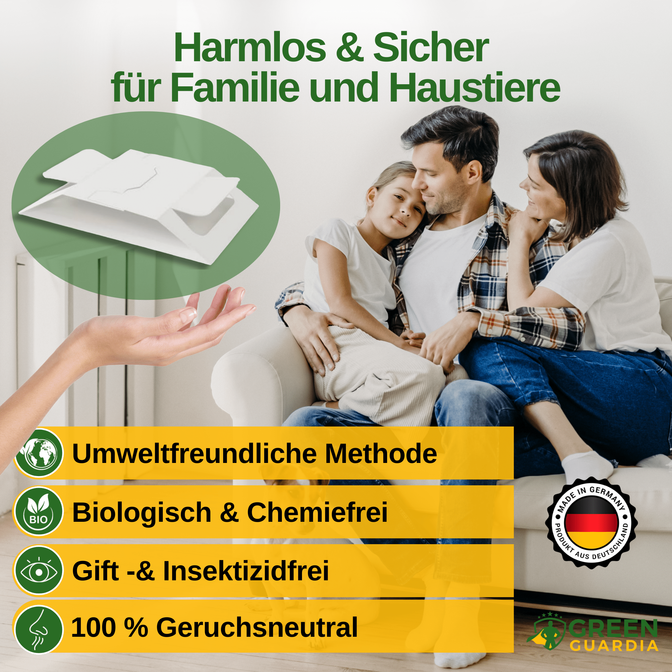 Spinnen Falle mit Spezial - Lockstoff - Green Guardia - Ihr Experte für Schädlinge und Pflanzen