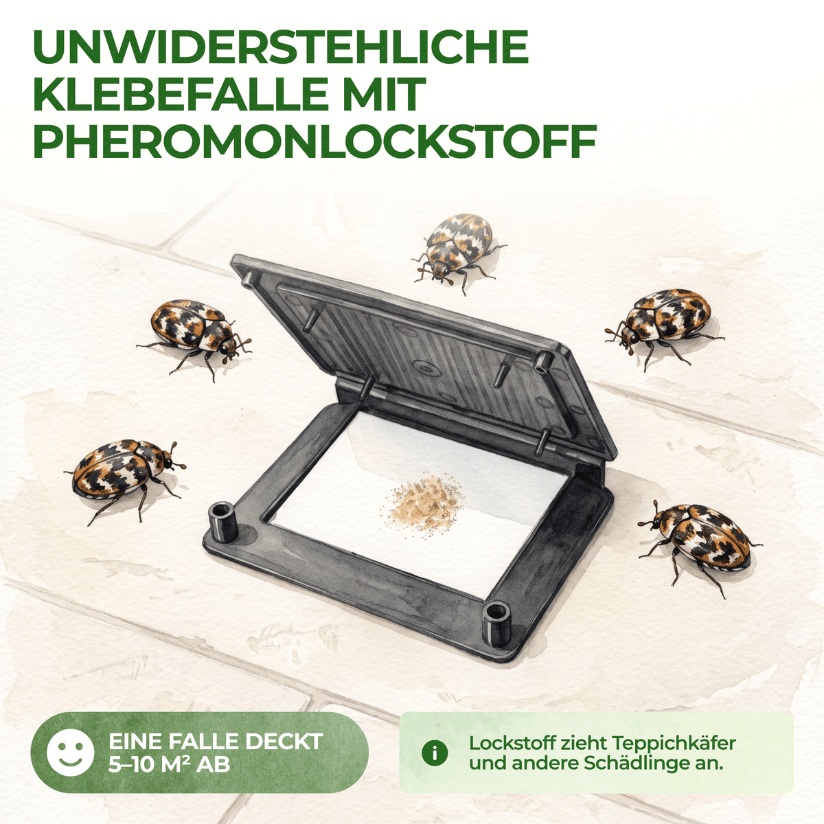 Teppichkäfer Falle - Green Guardia - Ihr Experte für Schädlinge und Pflanzen