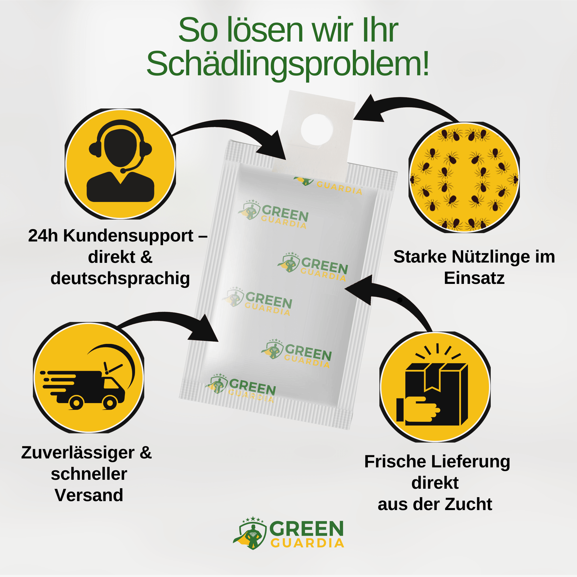Turbo Raubmilben gegen Thripse, Spinnmilben & Weiße Fliegen - Green Guardia - Ihr Experte für Schädlinge und Pflanzen