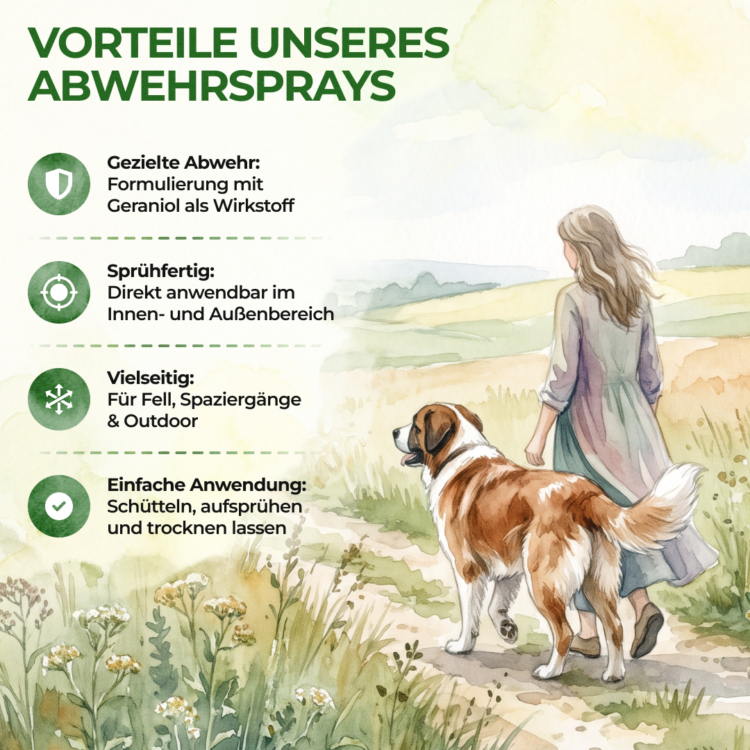 Zecken Abwehrspray Power-Konzentrat für Hunde - 500ml